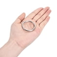 thumbnail image 4 of 32mm ID 3.8mm Thickness Metal O Ring Iron Silver Tone 15 Pack, 4 of 4