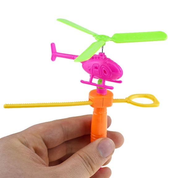 BESTYASH Set of 8 Plastic Flying Helicopter Toys for Active Play and Outdoor Fun