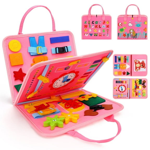 1 2 3 Year Old Boy Girl Gifts, Montessori Toys for Kids Age 4 5 6 Busy Books for Toddlers 2-4 Activity Educational Preschool Learning Toys 6-12 Months Autism Sensory Products 6 Month Developmental