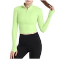 thumbnail image 1 of Timegard Womens Lightweight Athletic Jacket Zipper Trackshirts Workout Running Jackets with Thumb Holes, 1 of 3