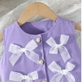 thumbnail image 5 of Toddler Girls 2 Piece Outfits Bow Sleeveless Vest and Wide Leg Pants Sets Summer Outfits Cute Clothes for Teens 3-4 Years, 5 of 9