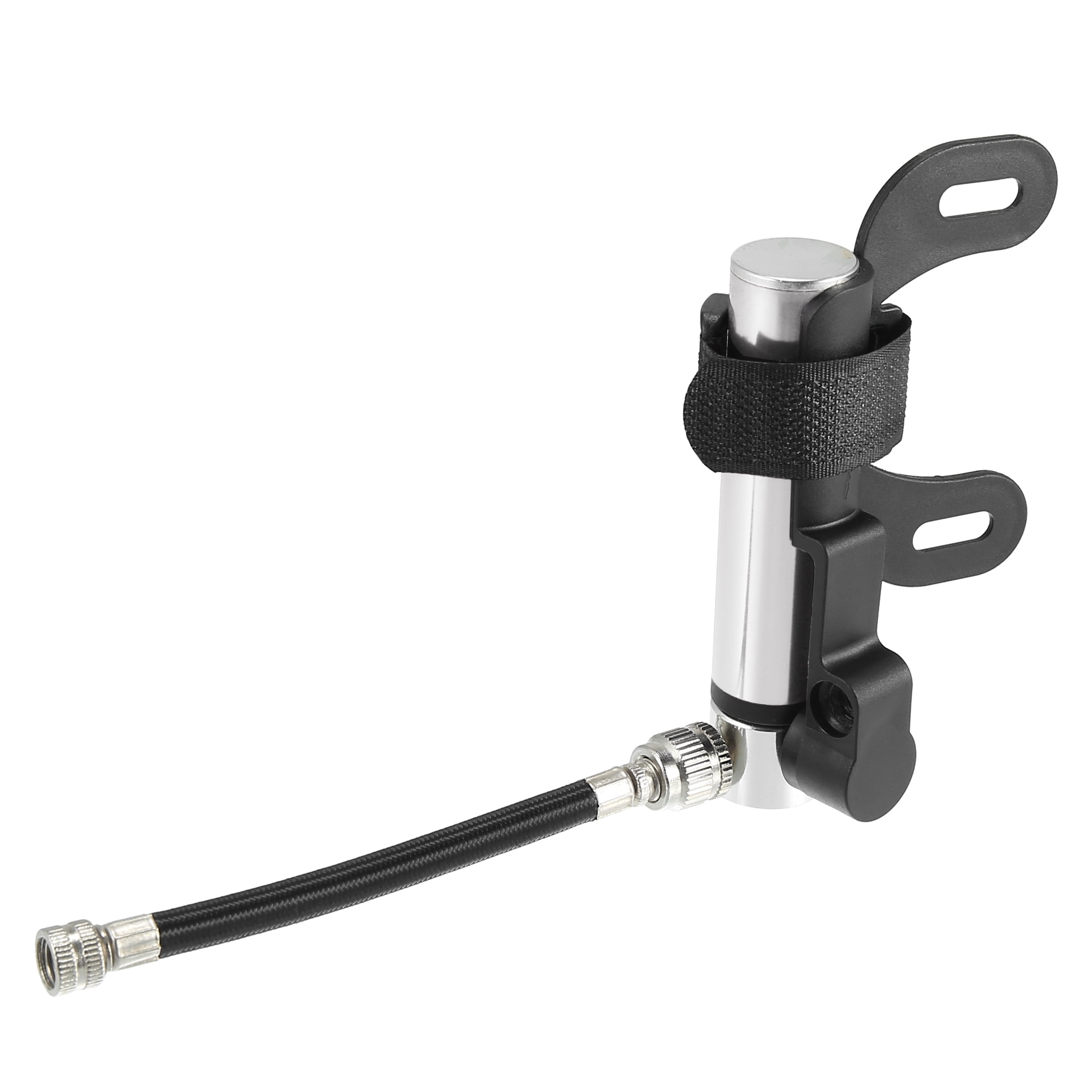 Motoforti Motorforti Mini Bike Pump Portable Kit Aluminum Alloy Silver Tone
