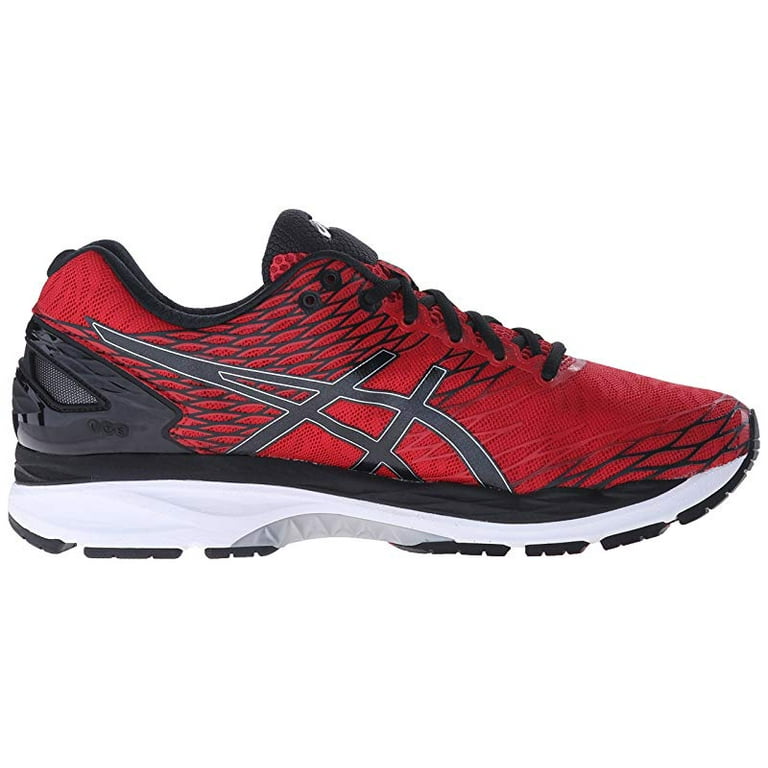 Behoren Gelovige Pellen ASICS Men's Gel-Nimbus 18 Running Shoe, Red/Black/Silver, 9 D(M) US -  Walmart.com