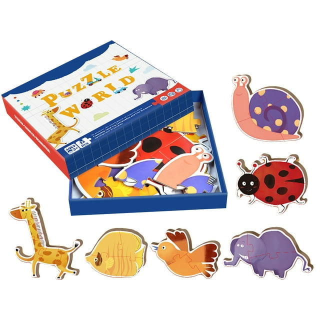 Matching Puzzle Self-correcting Match Puzzle Jigsaw Puzzle for Kids Aged 1-4