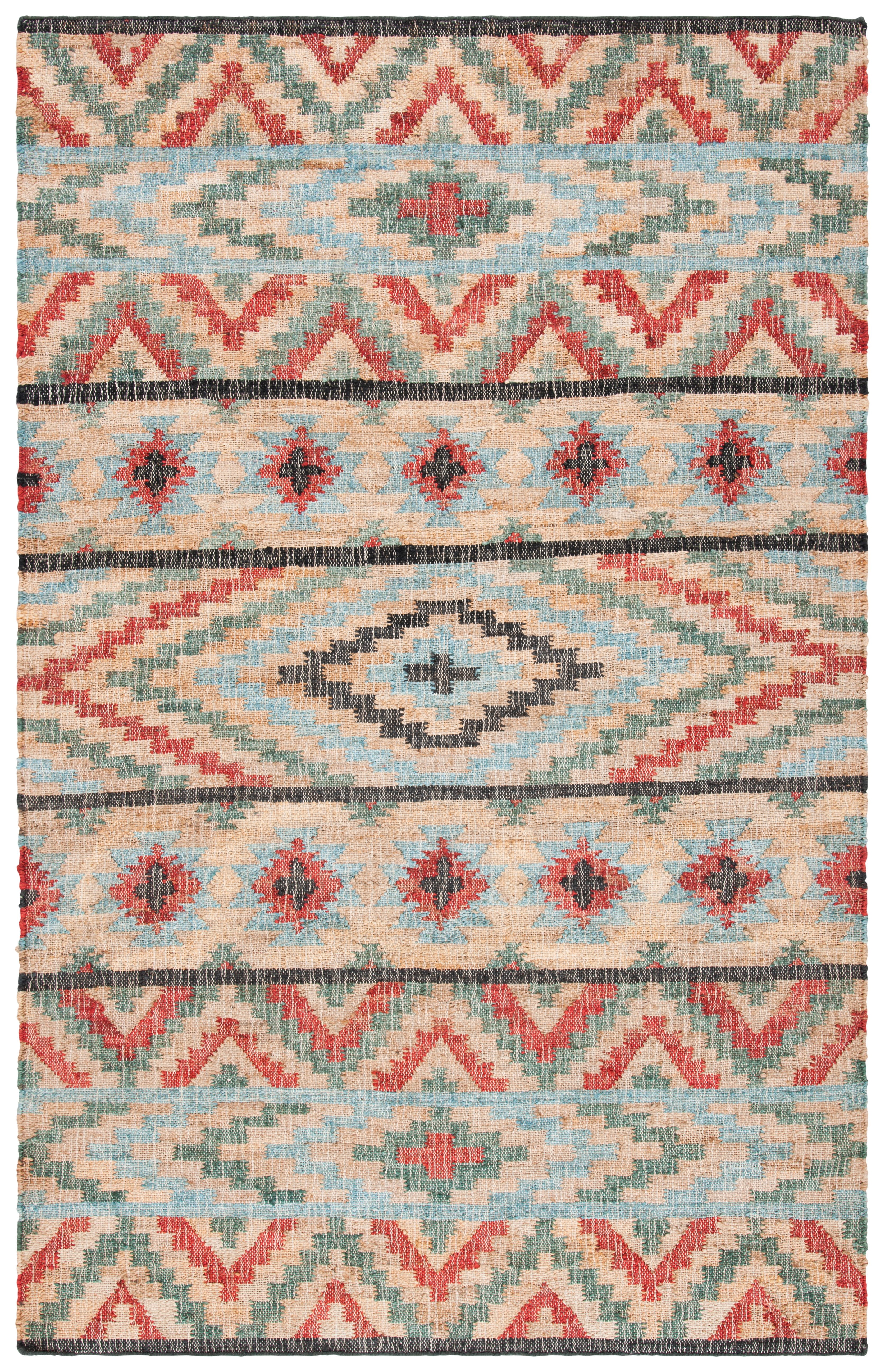 Safavieh Kilim Aldous Tribal Area Rug, Natural/Red, 5' x 8'