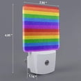 thumbnail image 2 of Fuzoiu Colorful Glitter Rainbow Print Dusk to Dawn LED Night Light with Light Sensor, Energy-Efficient Touch-Safe Night Lamp for Home, Office, and Kids' Rooms-US, 2 of 7