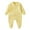 Yellow, variant on Rhoudy Boys Summer Bodysuit Round Neck Long Sleeve Onesies Front Snap Closure Pajama For Baby Full Outfit With Built In Mittens Lovely Playsuit White 9-12 Months