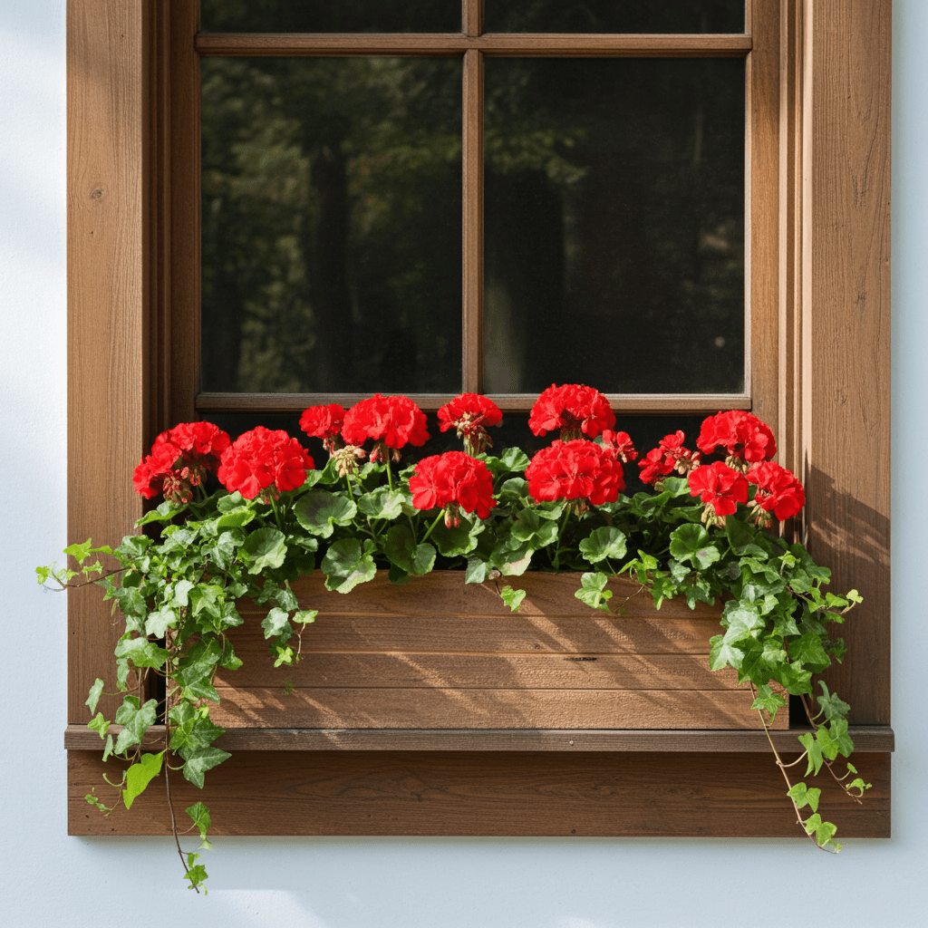 Handmade Rustic Cedar Herb Window Planter Box – Indoor/Outdoor Wooden Plant Pot (24, NeutralCedar)