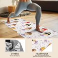 thumbnail image 4 of Ballet Princess Pattern Hot Yoga Mat Towel Non Slip for Hot Yoga - Quick-Drying Yoga Mat Cover with 4 Corner Pockets with Travel Bag - Hot Yoga Towel Non Slip 74"x26", 4 of 6