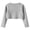 Grey, variant on Coerni Girls Bolero Cardigan Sweater Single Button Closure Long Sleeve Cropped Cover Up Kids Spring Fall Elegant Layering Tops