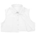 thumbnail image 4 of Kaerm Fake Collar Detachable Dickey Collar Blouse for Men Half Shirt Faux False Collar Joker Shirt Decorative Collar White 39, 4 of 6
