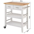 thumbnail image 6 of TRINITY Wood Kitchen Cart w/ Drawers & Tray, 6 of 7
