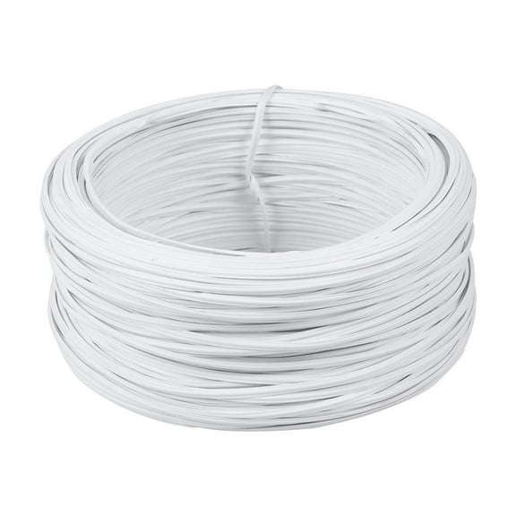 WORGEOUS Coated Wire PVC Wire White 1Pack For Electrical Binding And General Crafts