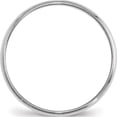 thumbnail image 2 of 10K White Gold 10Kw 2mm Ltw Half Round Band Size 7.5 Made In United States 1whrl020-7.5, 2 of 5