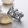 thumbnail image 2 of Bague Couronne Vintage pour Hommes pour Promesse de Fiançailles de l'Alliance, 2 of 5