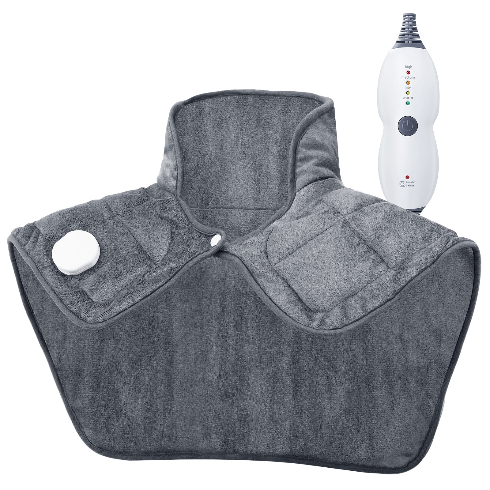 Heating Pad for Back and Cramps Relief, 2.2lb Weighted Heating Pads for Neck and Shoulders, Extra-Large Soft Electric Pad with 4 Heat Settings, Auto-Off, Gifts for Women Men Mom Dad, 22" x 19"