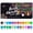 24 colors Brush tip, variant on 12/24 Colors Brush Metallic Paint Markers Pens for Rock Painting Stone Ceramic Wood Fabric Pebbles Scrapbook Journals Photo Albums