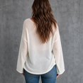 thumbnail image 5 of Sweaters for Women Scoop Neck Long Sleeve Oversized Knit, 5 of 5