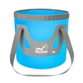 thumbnail image 2 of FHBVT Seau d'Eau Portable Pliable 12L 9.8 Pouces x 9.4 Pouces Pliable Étanche Camping Pêche Randonnée Lavage de Voiture Conteneur de Rangement Multi-Usage Voyage Extérieur Seau pour Jardin Plage Pique-Nique, 2 of 7