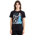 thumbnail image 4 of Frozen  Adult Bright Like Elsa 5th Birthday T-Shirt, 4 of 6