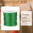 thumbnail image 2 of Uxcell Metallic Tinsel Cord Rope Cord Wrapping Ribbon Non-Stretchy Strings for Gift Thread Ornament Grass Green, 2 of 7