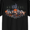 thumbnail image 2 of Naruto Shippuden Chibi Akatsuki Group Crew Neck Short Sleeve Men's Black T-shirt-Large, 2 of 7