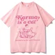 thumbnail image 2 of Camiseta Karma Is A Cat Camiseta de Taylor Music para mujer Camiseta de gato Tops Camisetas de Taylor Merch Music Tour 2024 Camisetas de manga corta con cuello redondo de Swift, 2 of 5