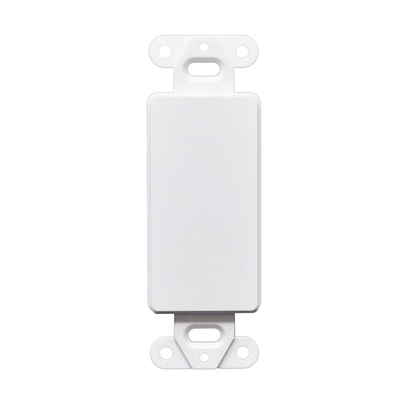 10pcs 1 Gang Decorator Blank Wall Plate Insert White