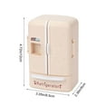 thumbnail image 3 of Beige Miniature Simulation Refrigerator Toy - Dollhouse Kitchen DIY Scene Decoration, Realistic Micro Food Play Appliance, Fun Mini Fridge for Imaginative Dollhouse Scene Play, 3 of 7