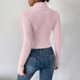 thumbnail image 4 of Lilgiuy Women Casual Soild Pullover Long Sleeve Round-Neck Sweater, 4 of 5