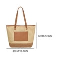 thumbnail image 2 of Bolsas Playa Verano para Mujer Bolso Mano Tejido Paja Gran Capacidad Viajes Al Aire Libre, 2 of 7