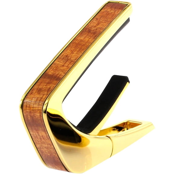 Thalia Exotic Series Gold Guitar Capo Sapele