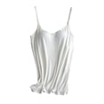 thumbnail image 3 of Hesxuno Women Cami Tops Built-in Bra Sleeveless Maternity T Shirts Adjustable Spaghetti Strap Solid Tanks Casual Daily Basic Wear Tank Tops White L, 3 of 7