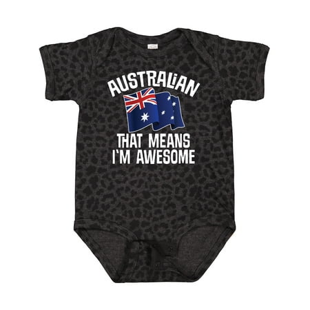 

Inktastic Australian Awesome Australia Country Flag Gift Baby Boy or Baby Girl Bodysuit