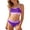 j-847Purple326, variant on MEZZALL Summer Stylish Two Piece Swimsuits Swim Tops With Shorts For Girls Patchwork Bikini Comfort Sun Hawaii With Cartoon / Flower Print Beachwear