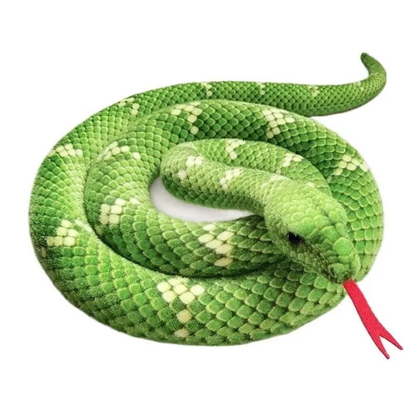 Juguete de peluche de pitón simulado para niños, muñeco de Anaconda realista, Animal de peluche suave, almohada de serpiente, regalos de cumpleaños, decoración del hogar, 190-280cm