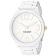 thumbnail image 1 of Reloj Nine West NW/1678WTWT para mujer recubierto de goma blanco, 1 of 4