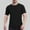 #Black, variant on DPTALR George Fashionable Men's Mesh Breathable Solid Color Tight-Fitting Short Sleeve T-shirt,Black,Big and Tall Men XXL