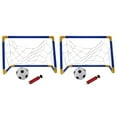 thumbnail image 1 of 2X Mini Juego de Red de Poste de FúTbol de FúTbol Plegable con Bomba de Niños Deporte Interior, 1 of 5