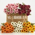 thumbnail image 6 of Lksixu Realistic Daisy Plastic Flowers Decoration, Chamomile Artificial Flowers No Fade Faux Plastic Plant Bouquet Chrysanthemum Floral Picks Wedding Vase Filler Spring Decor Gifts for Mother's Day, 6 of 7