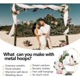 thumbnail image 4 of SURJDE 5 Pack Floral Hoop Dream Catcher Metal Rings,Gold Metal Rings Hoops Macrame Rings for DIY Crafting Dream Catcher and Crafts(6 Inch), 4 of 7