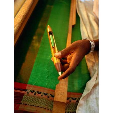Silk Weaving Tool, Kanchipuram, Tamil Nadu, India Print Wall Art By Greg (Best Quality Silk In India)