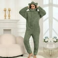 thumbnail image 2 of Wlynlyn Pajamas Jumpsuits for Women Fleece Onesie Winter Warm Rompers 1 Piece Hooded Ear Sherpa Outfits Cute Sleepwear, 2 of 10