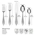 thumbnail image 4 of Pfaltzgraff Mirage Frost  18.0 Stainless Steel 42-Piece Flatware Set with Caddy, 4 of 13