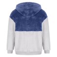 thumbnail image 5 of Men's Sherpa Plush Zipper Hoodie Fluffy Fleece Long Sleeve Full Zip Warm Winter Jacket Cozy Outdoor Fashion, 5 of 6