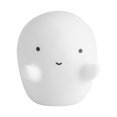 thumbnail image 3 of Forma encantadora con luz nocturna LED con cara sonriente para decoración de lámpara de dormitorio infantil (fantasma blanco), 3 of 3