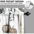 thumbnail image 3 of Halloween Kitchen Curtains Spooky Skeleton Gothic Kitchen Curtains Sets for Windows Halloween Window Valance 3 Piece Set for Kitchen Decorations, 3 of 5