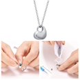 thumbnail image 4 of Collier Pendentif en Tube en Acier Inoxydable Boîtier Creux Capsule pour Femmes Bijoux Cendres Creuses, 4 of 9