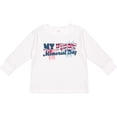 thumbnail image 3 of Inktastic My First Memorial Day Grunge with Fireworks Boys or Girls Long Sleeve Toddler T-Shirt, 3 of 5