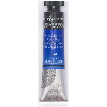 UPC: 3046450117445 | Sennelier French Artists Watercolor 21ml Tube Cobalt Deep S4